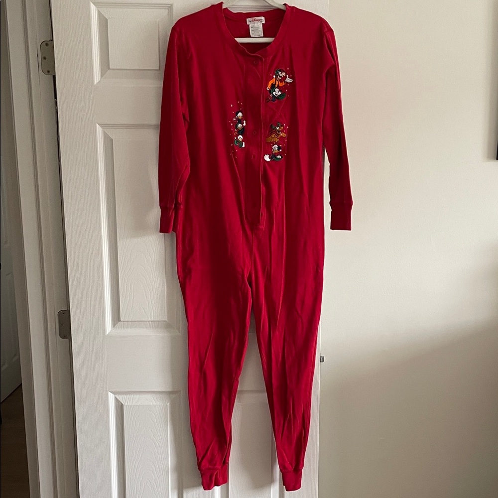 Disney Red Women's One Piece Pajama